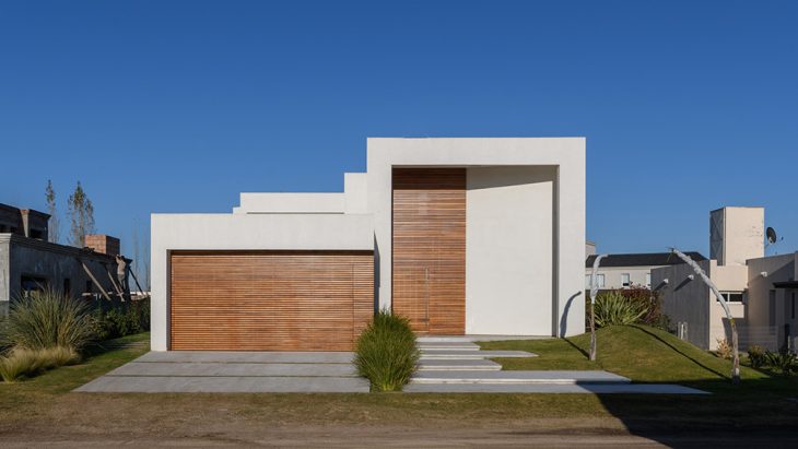 RZ house is a single family house designed for a young professional couple with two children