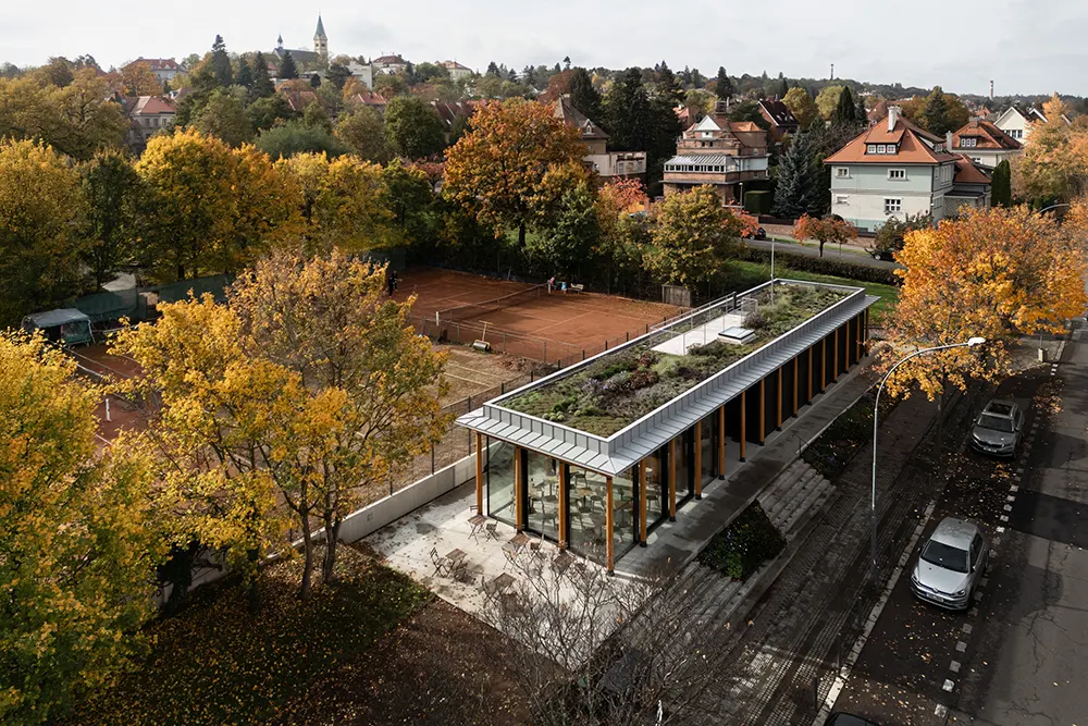 Beseda Ořechovka Tennis Club by Pavel Hnilička Architects+Planners