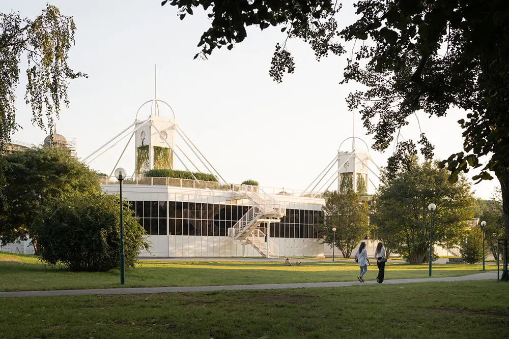 Křižík Pavilions Reopen with Green Roofs and New Public Use