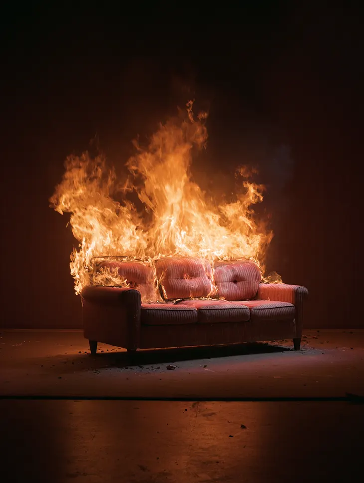 house fire escape time