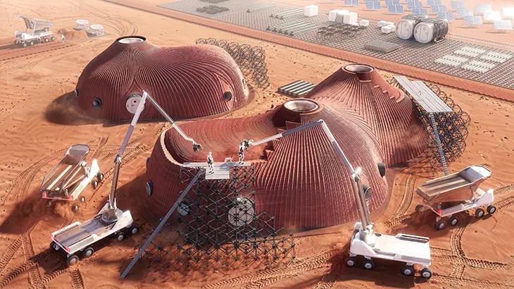 Off-World Habitat Wall Section by AENARA