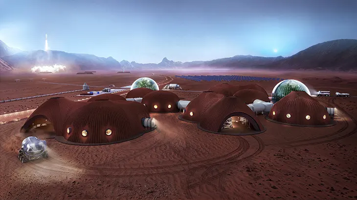 Off-World Habitat Wall Section by AENARA